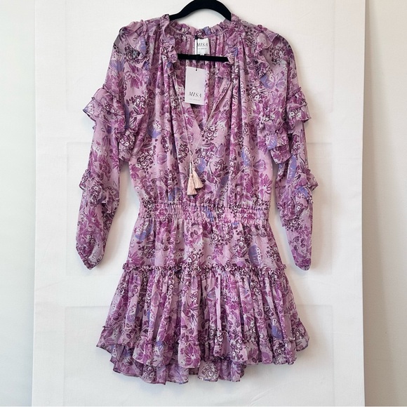 Misa Los Angeles Dresses & Skirts - Misa Los Angeles Purple Floral Dress